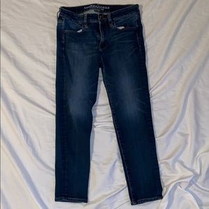 american eagle dark wash jeggings